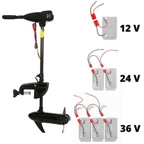 12V 24V 36V Trolling Motor Systems with and with out onboard charging systems