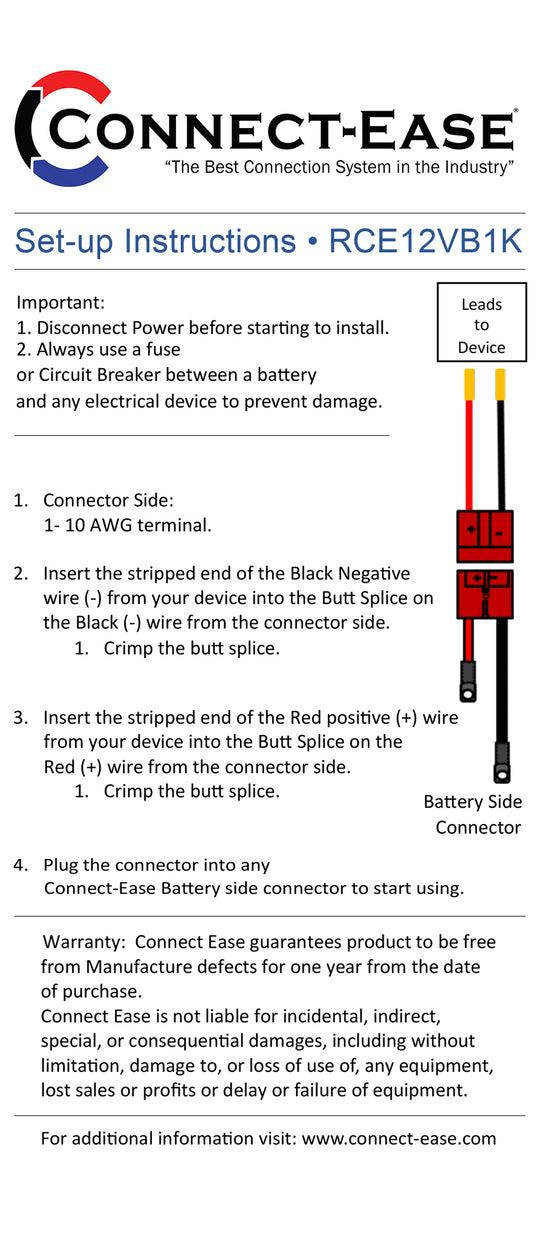 RCE12VB1K - Quik One - Connect-Ease. Connect all your marine equipment with ease.