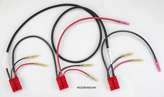 36 Volt trolling Motor System for  separated Battery's with on board charging. (RCE36VB5CHK) 5 Ft Long Extension Lithium Compatible - Connect-Ease. Connect all your marine equipment with ease.