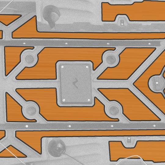 Shearwater 125 Premium Deck Padding - Connect-Ease. Connect all your marine equipment with ease.