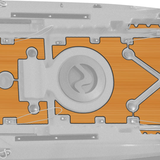 Yellowfin 130T Premium Deck Padding - Connect-Ease. Connect all your marine equipment with ease.