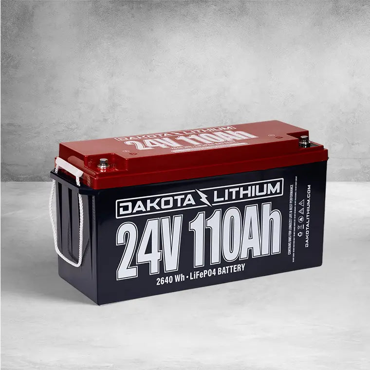 DAKOTA LITHIUM 24V 110AH DEEP CYCLE LIFEPO4 SINGLE BATTERY - Connect-Ease. Connect all your marine equipment with ease.