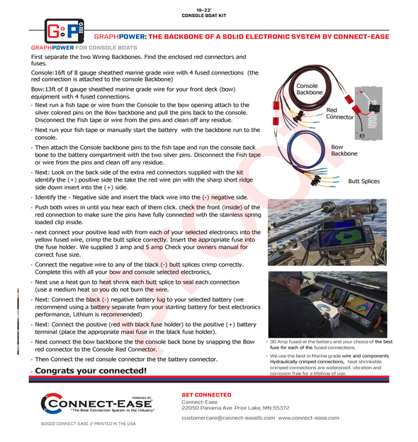 RCE12VGRPRO1922 Lithium Compatible - Connect-Ease. Connect all your marine equipment with ease.