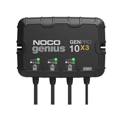 NOCO Genius GENPRO10X Battery Charger - Gen10 Pro/30 Amp/3 Bank - Connect-Ease. Connect all your marine equipment with ease.