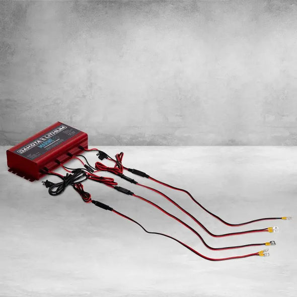 MARINE 4 BANK, 40-AMP (10-AMP PER BANK) 12V ONBOARD LITHIUM BATTERY CHARGER - Connect-Ease. Connect all your marine equipment with ease.