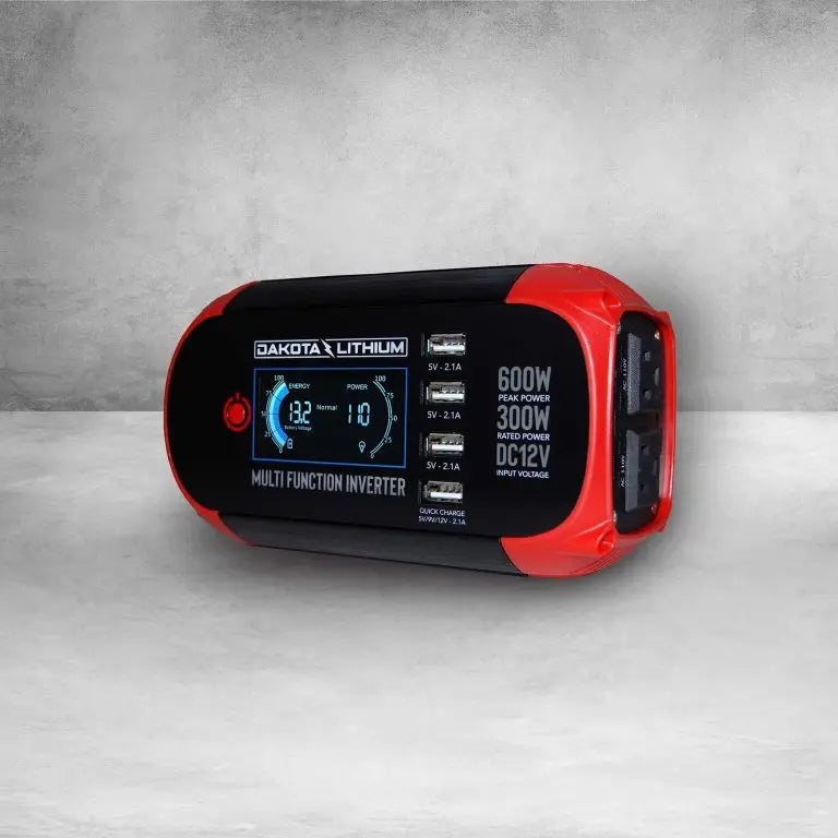 DAKOTA LITHIUM MULTI FUNCTION 300W POWER INVERTER DC 12V TO 110V AC CONVERTER - Connect-Ease. Connect all your marine equipment with ease.
