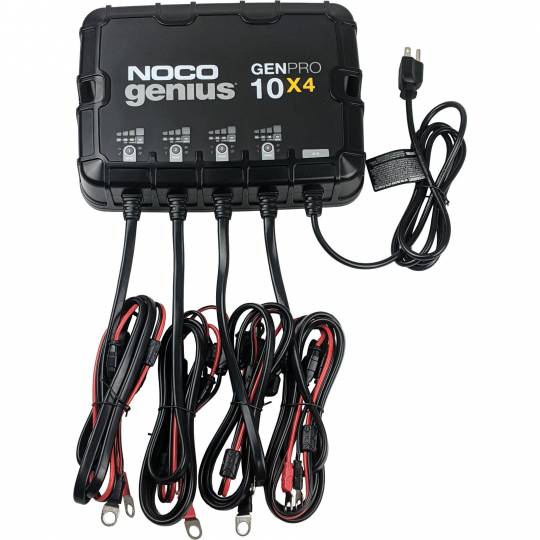 NOCO GENPRO10X4 12 Volt, 40 Amp Genius 4 Bank Battery Charger Item #: GEN4 - Connect-Ease. Connect all your marine equipment with ease.