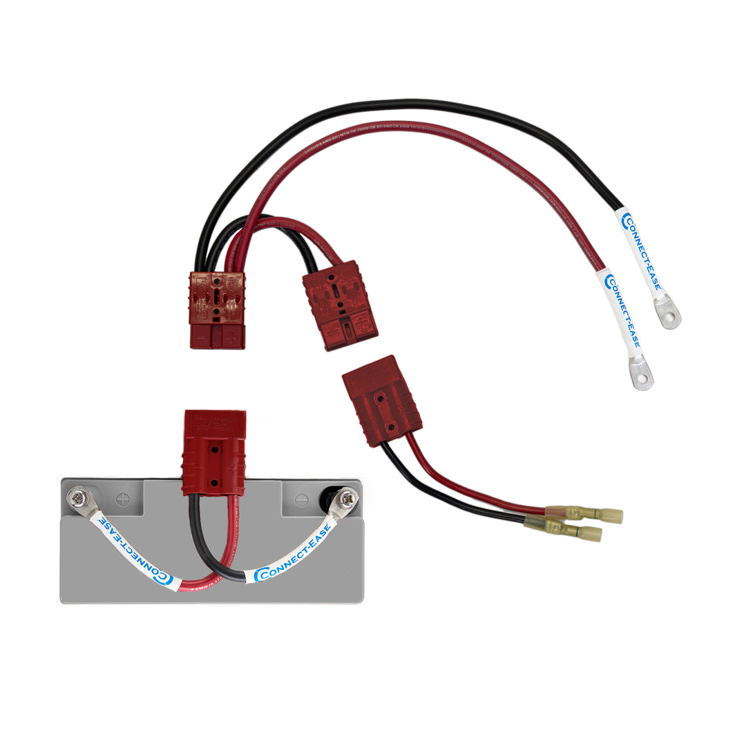 12V Battery Jet Ski System with Charging Port connection and charger adapter - Connect-Ease. Connect all your marine equipment with ease.