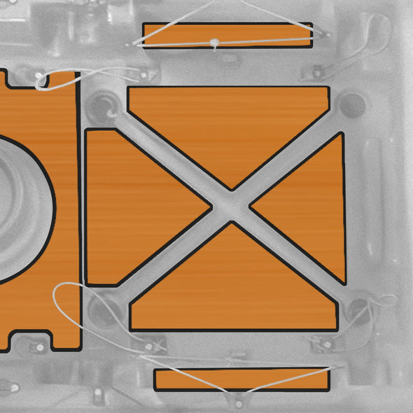 Sea Ghost 130 Premium Deck Padding - Connect-Ease. Connect all your marine equipment with ease.