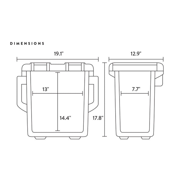 Vibe 20 Quart Cooler - Connect-Ease. Connect all your marine equipment with ease.