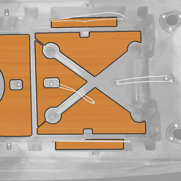 Yellowfin 120 Premium Deck Padding - Connect-Ease. Connect all your marine equipment with ease.