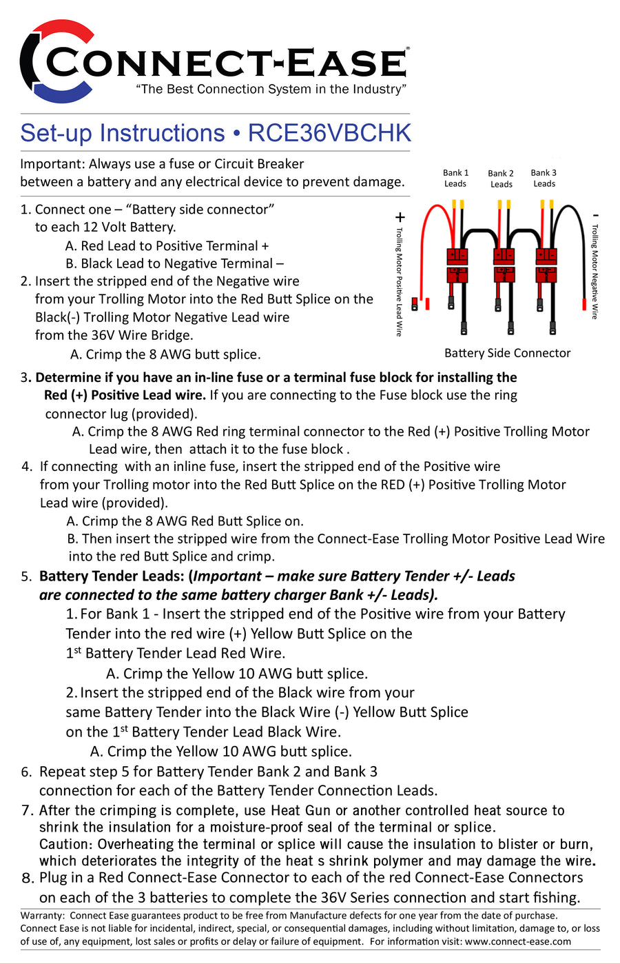 Connect Ease 36v Series Trolling Motor Connection Kit Connect Ease Get Connected Connect All 
