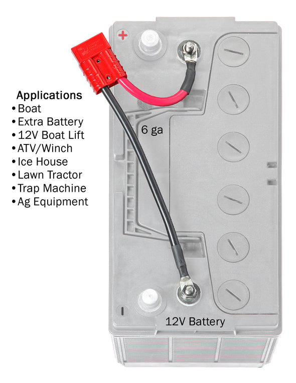 12 Volt Battery Connector (RCE12VB1S) - Connect-Ease. Connect all your marine equipment with ease.