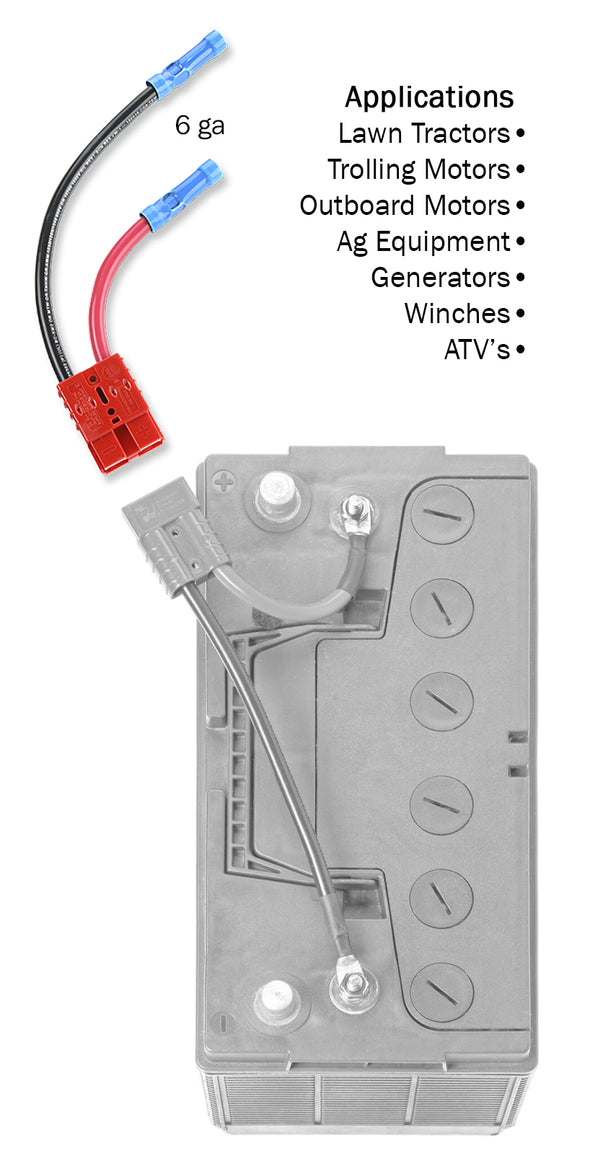 6 gauge connection for outboards and heavy duty applications - (RCE12VB6) - Connect-Ease. Connect all your marine equipment with ease.