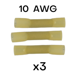 10 AWG Heat Shrink Butt Splices - 3 in each pack (CE10BS) - Connect-Ease. Connect all your marine equipment with ease.