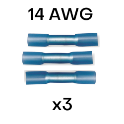 14 AWG Heat Shrink Butt Splices - 3 in each pack (CE14BS) - Connect-Ease. Connect all your marine equipment with ease.