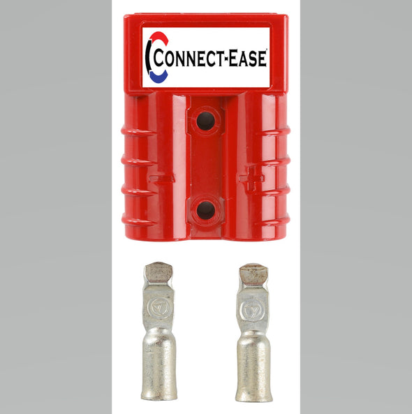 Red Connector (120 Amp): 2-8 Gauge Pins (CE50-8) - Connect-Ease. Connect all your marine equipment with ease.