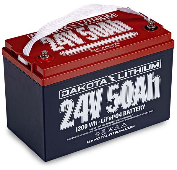 DAKOTA LITHIUM 24V 54AH DEEP CYCLE LIFEPO4 SINGLE BATTERY - Connect-Ease. Connect all your marine equipment with ease.
